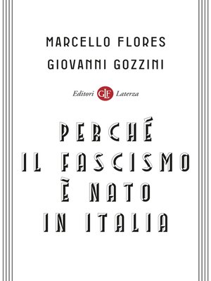 cover image of Perché il fascismo è nato in Italia